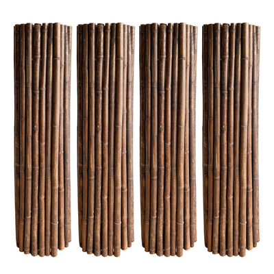 2x1.5m หน้าจอไม้ไผ่รั้วไม้ไผ่กรุสวนหลังบ้าน Decotative Home Garden