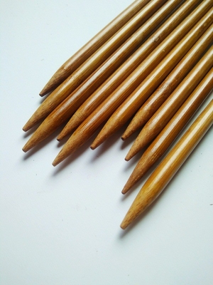 เสื้อกันหนาว ไม้ไผ่ เข็มถักแบบวงกลม เข็มถักโครเชต์ Smooth Double Pointed